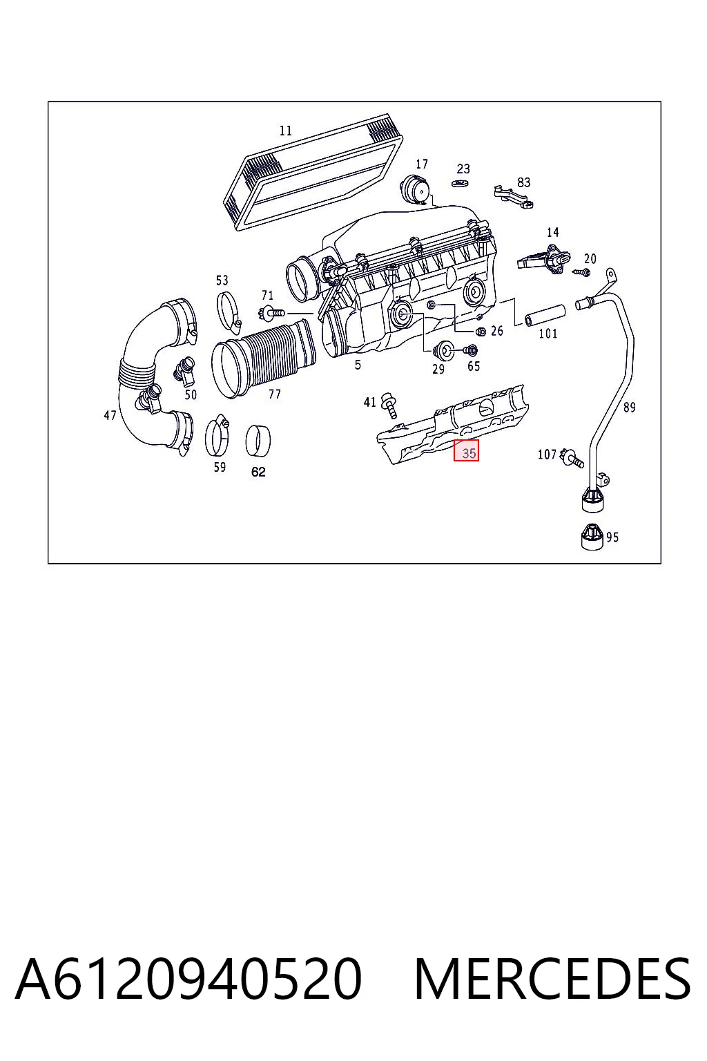 A6120940520 Mercedes