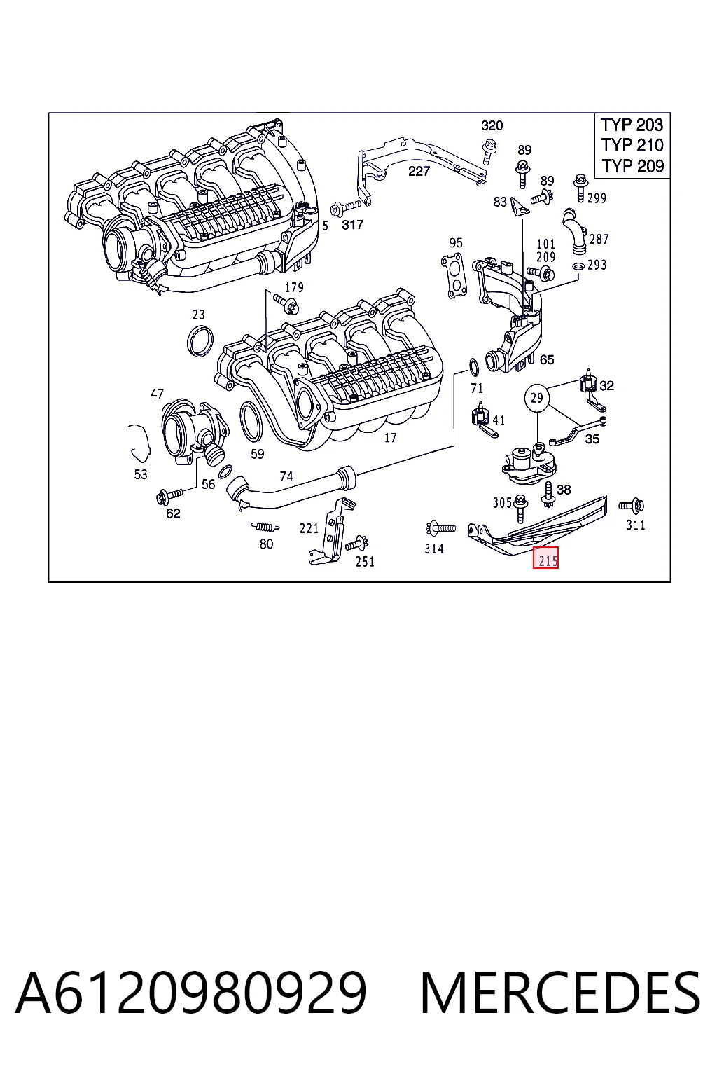 A6120980929 Mercedes