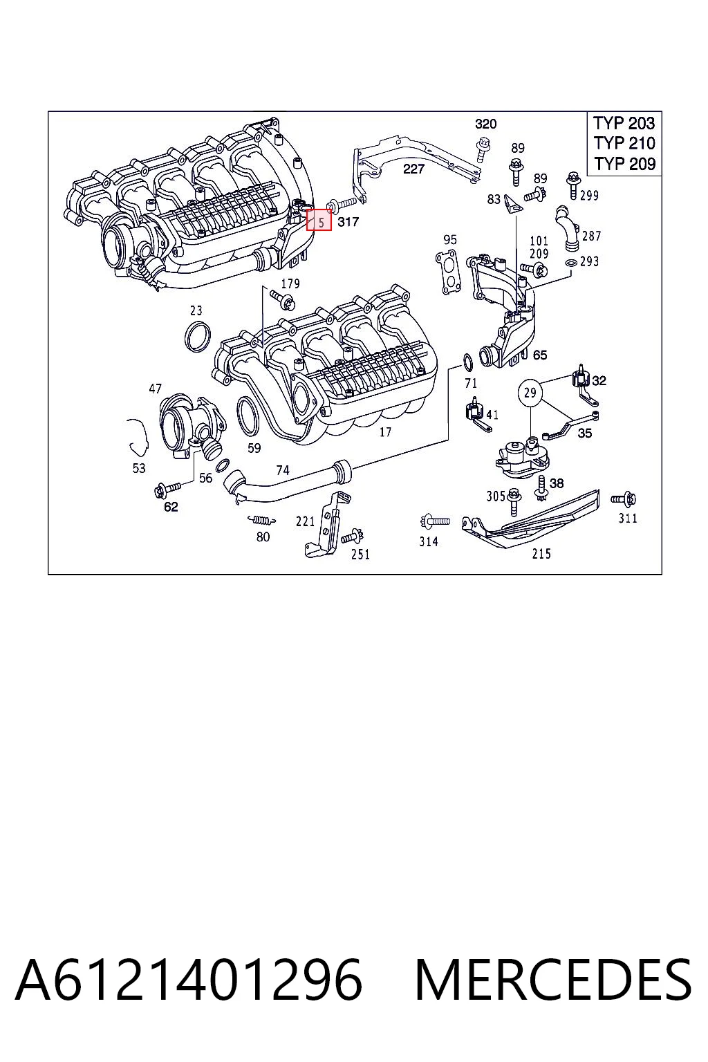 A6121401296 Mercedes