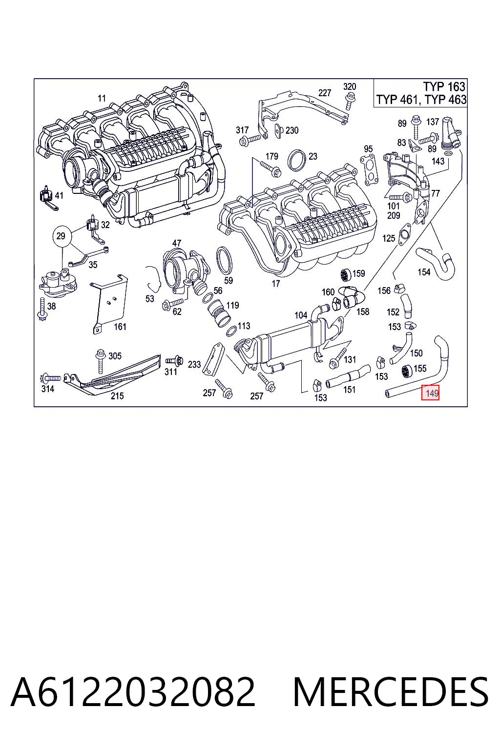 A6122032082 Mercedes