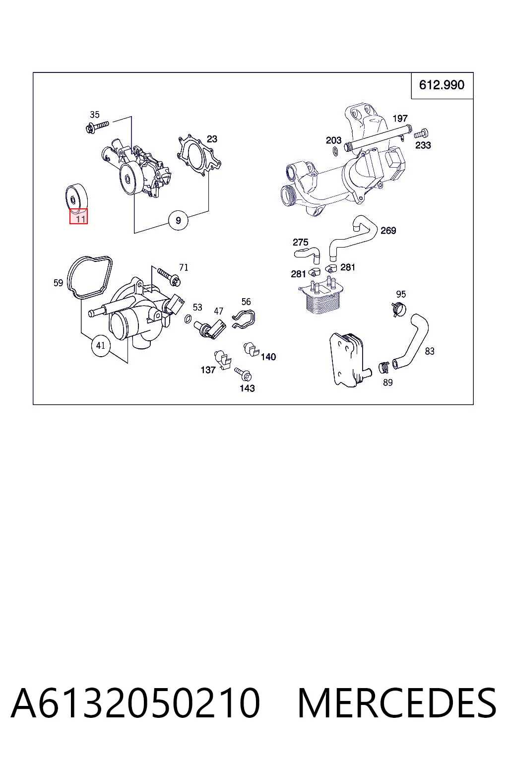 A6132050210 Mercedes