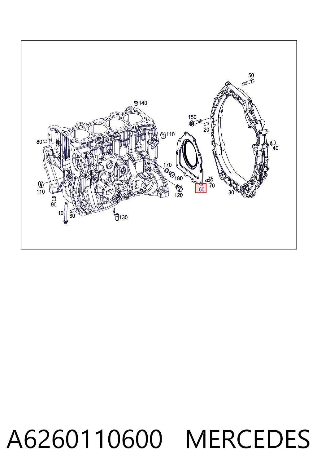 6000616906 Fiat/Alfa/Lancia Vedação dianteira de cambota de motor