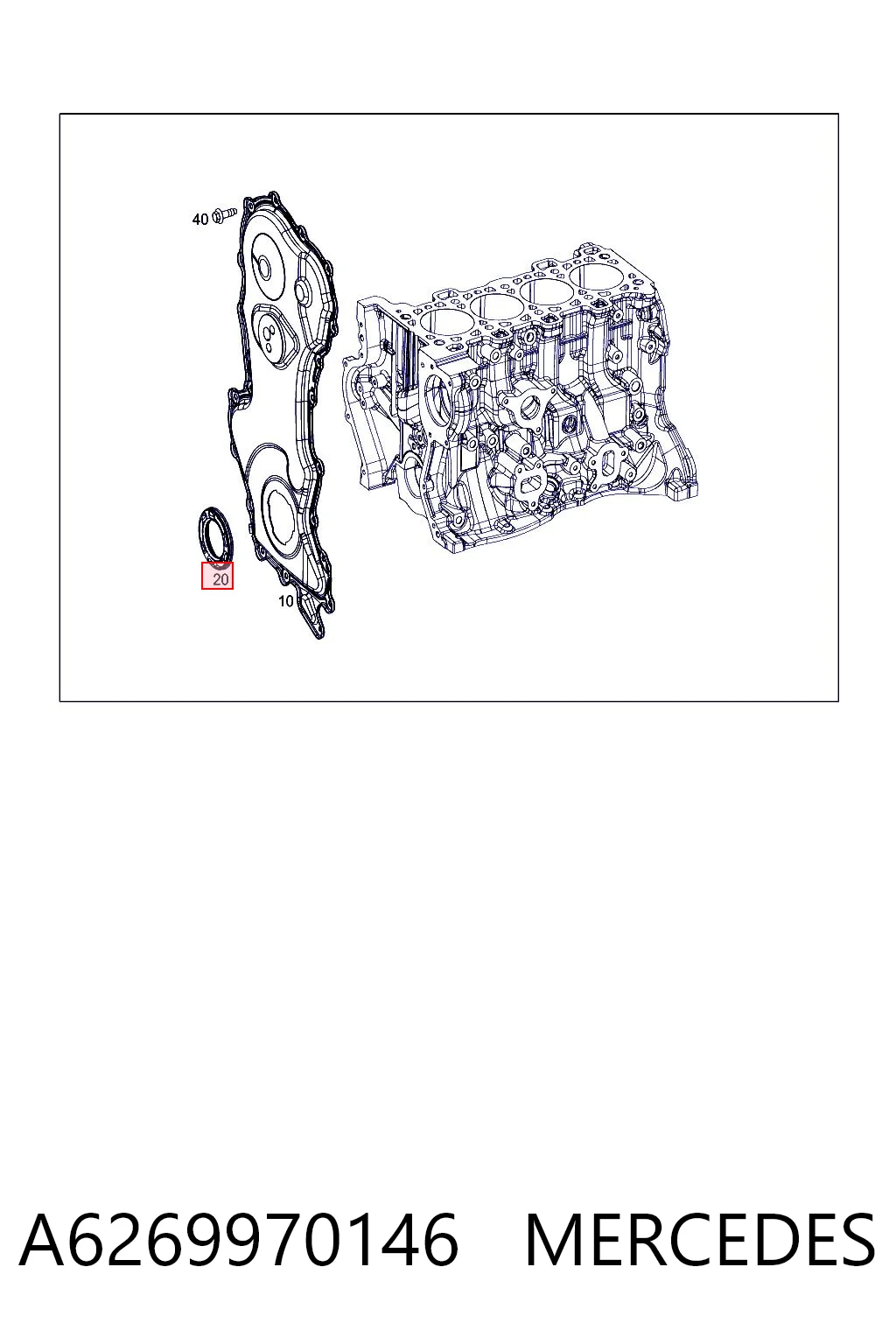 Vedação dianteira de cambota de motor Glaser P7734601 preço, a partir de 21,62 USD