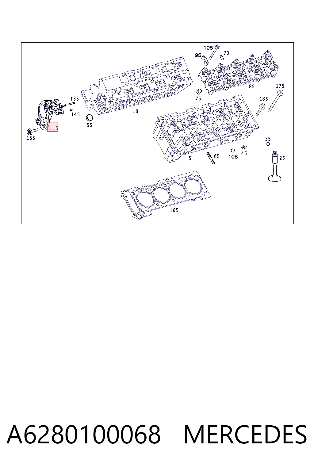 A6280100068 Mercedes