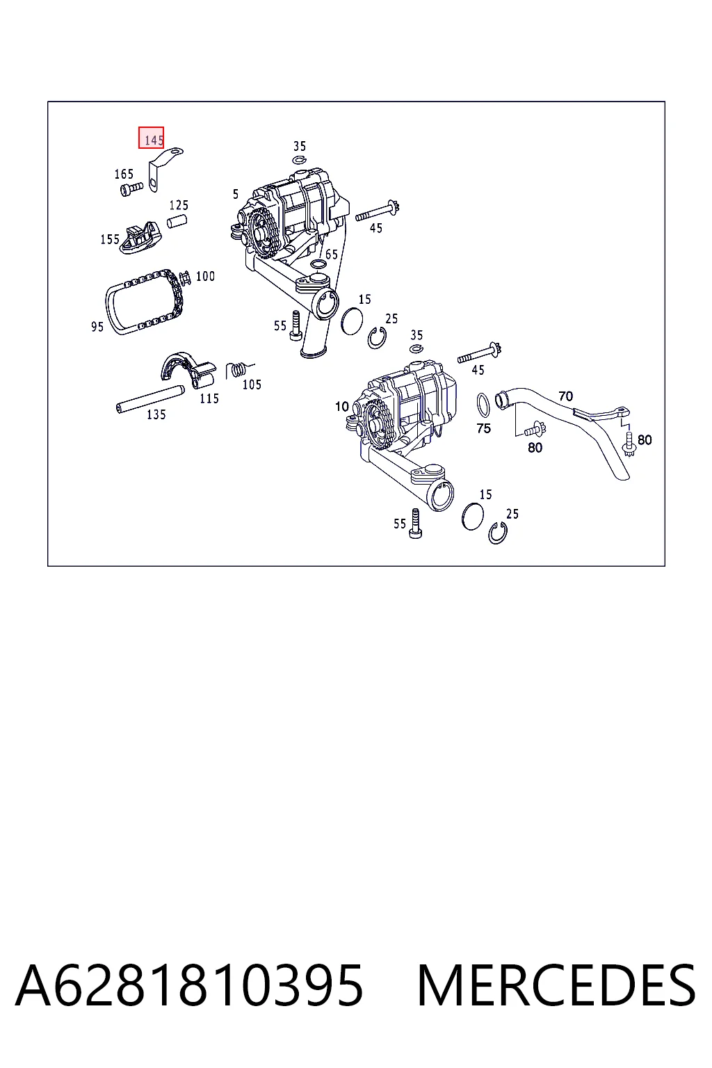 A6281810395 Mercedes