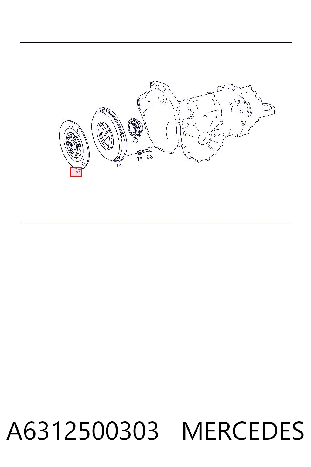 Disco de embraiagem para Mercedes 100 631