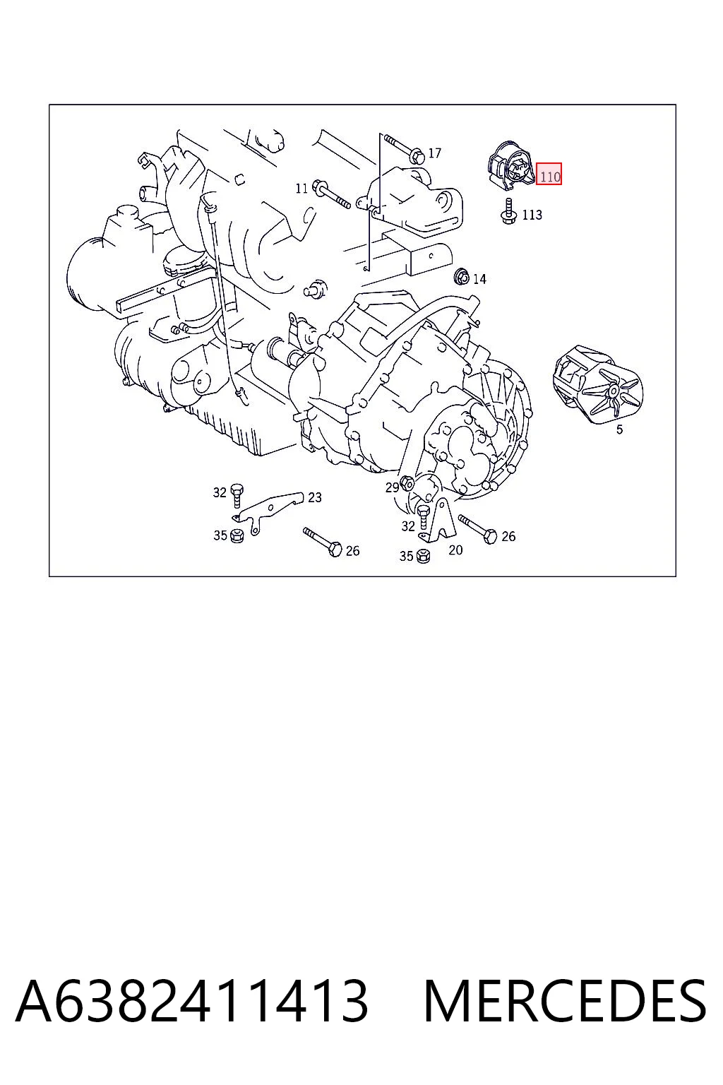 A6382411413 Mercedes