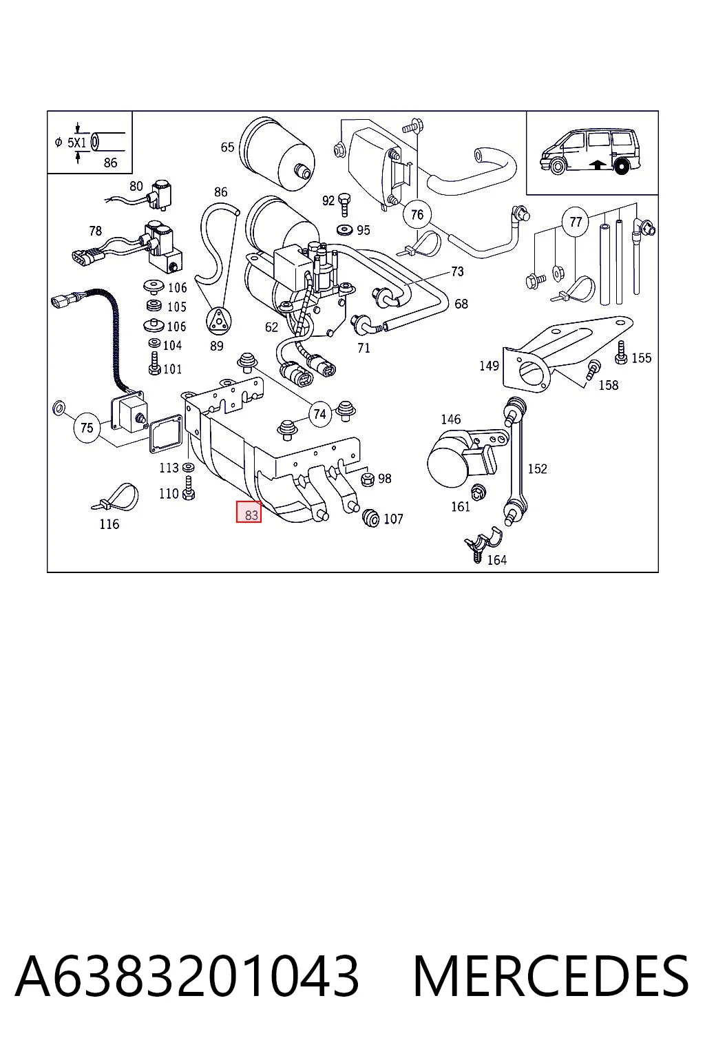 A6383201043 Mercedes