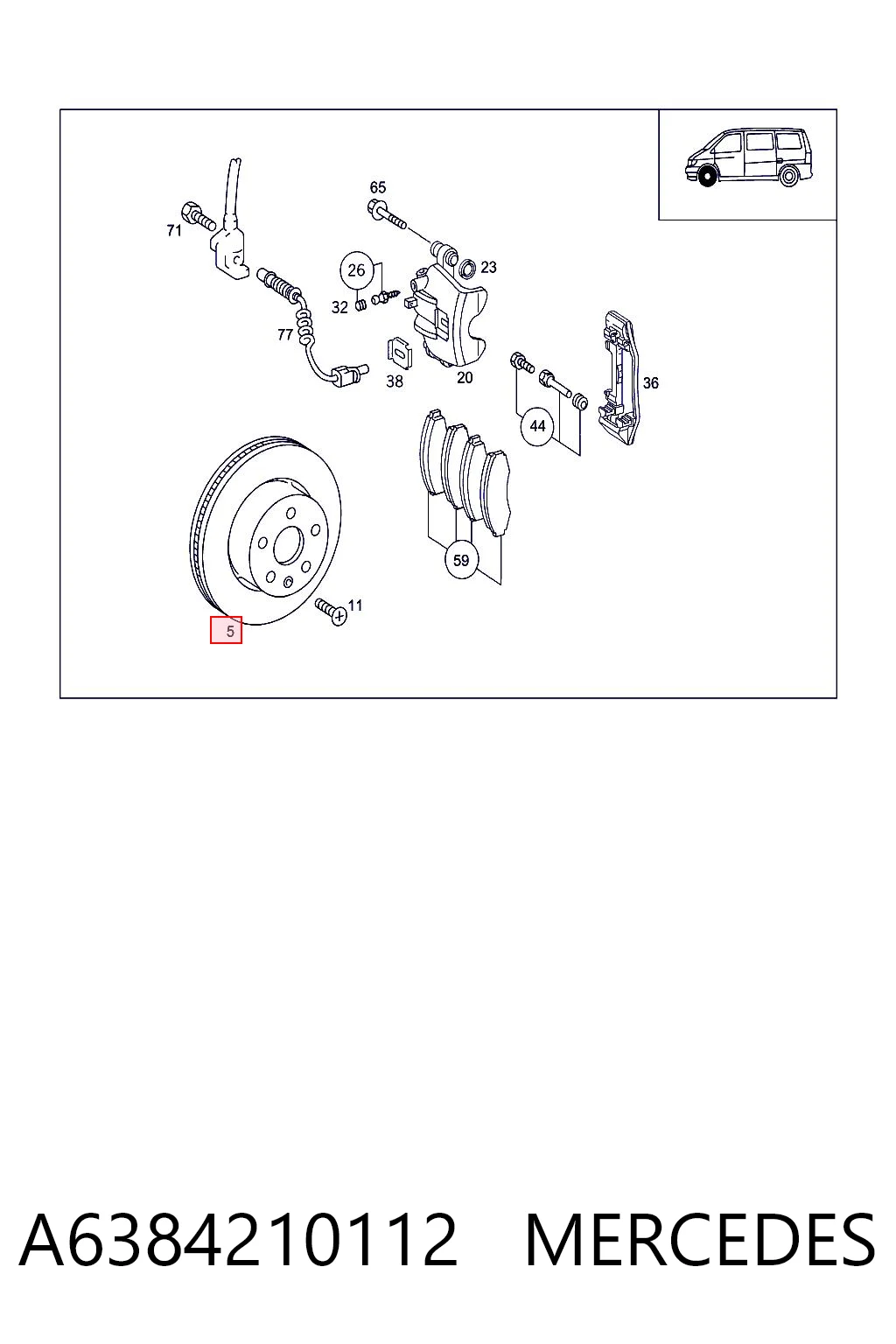 A6384210112 Mercedes