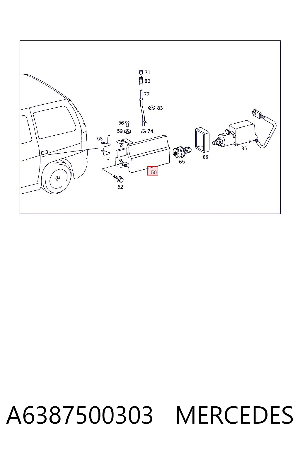 Alcapão do tanque de combustível Mercedes Vito  638 ao melhor preço