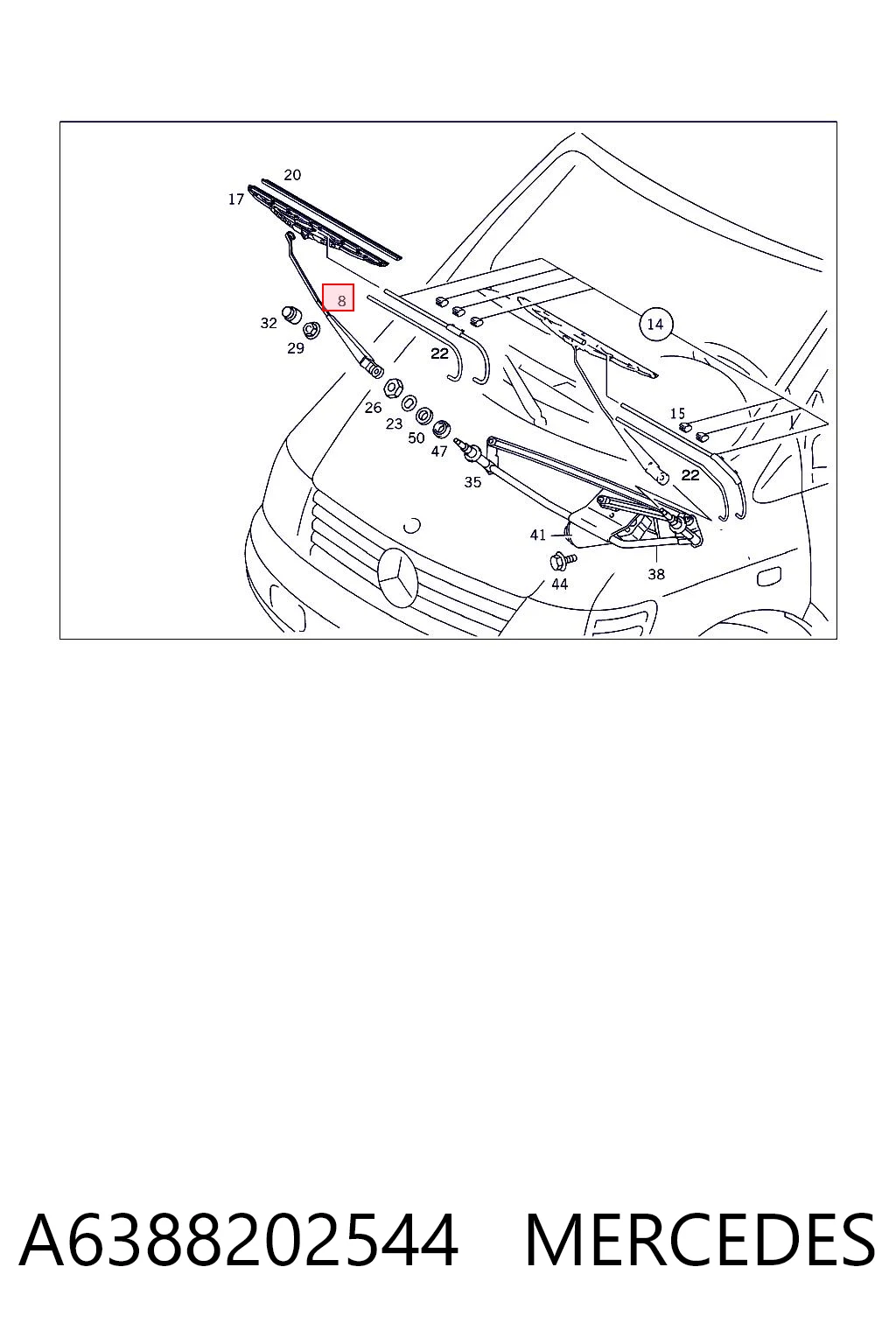 A6388202544 Mercedes
