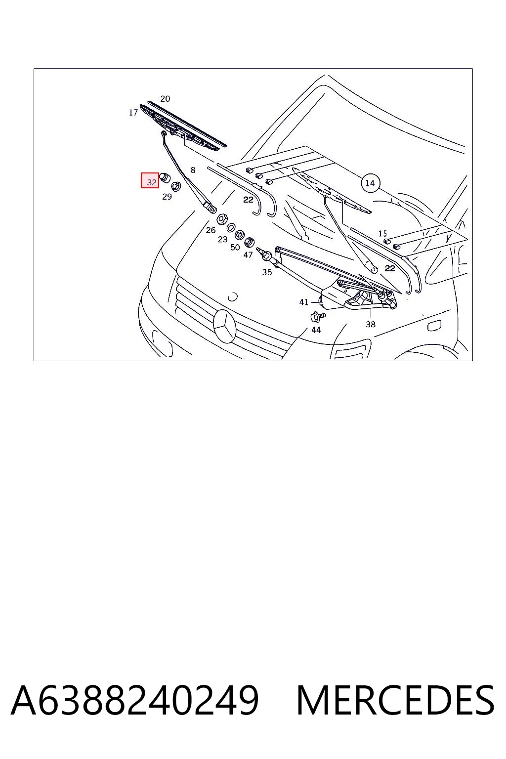 A6388240249 Mercedes