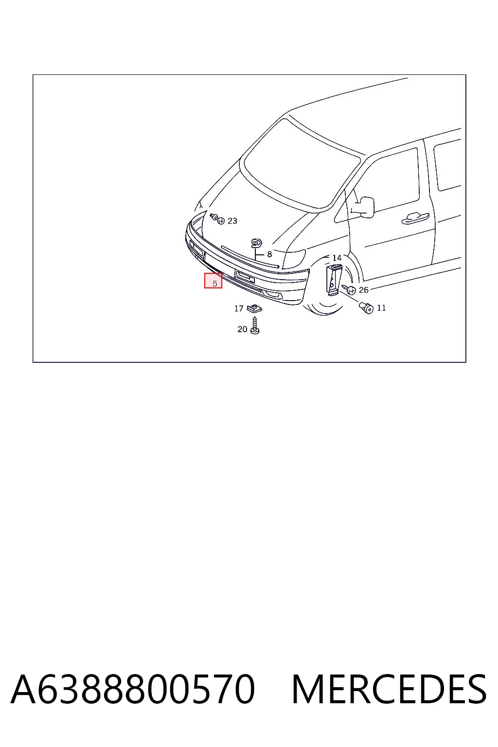 A6388800570 Mercedes