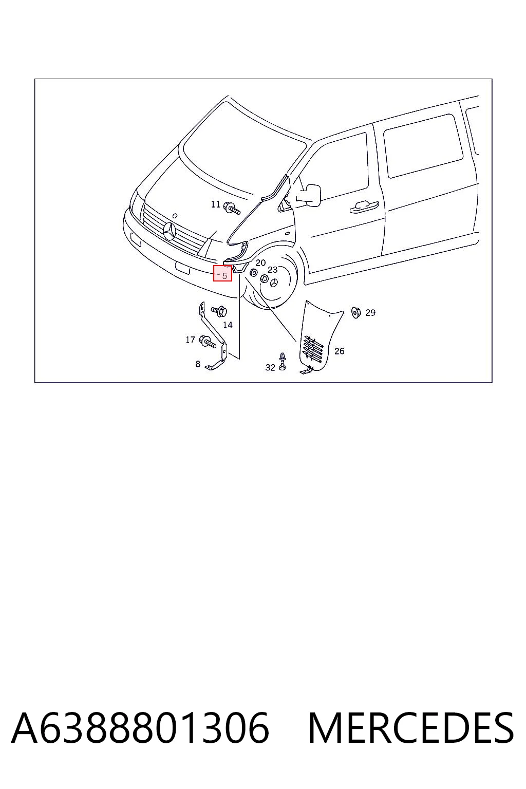 A6388801306 Mercedes