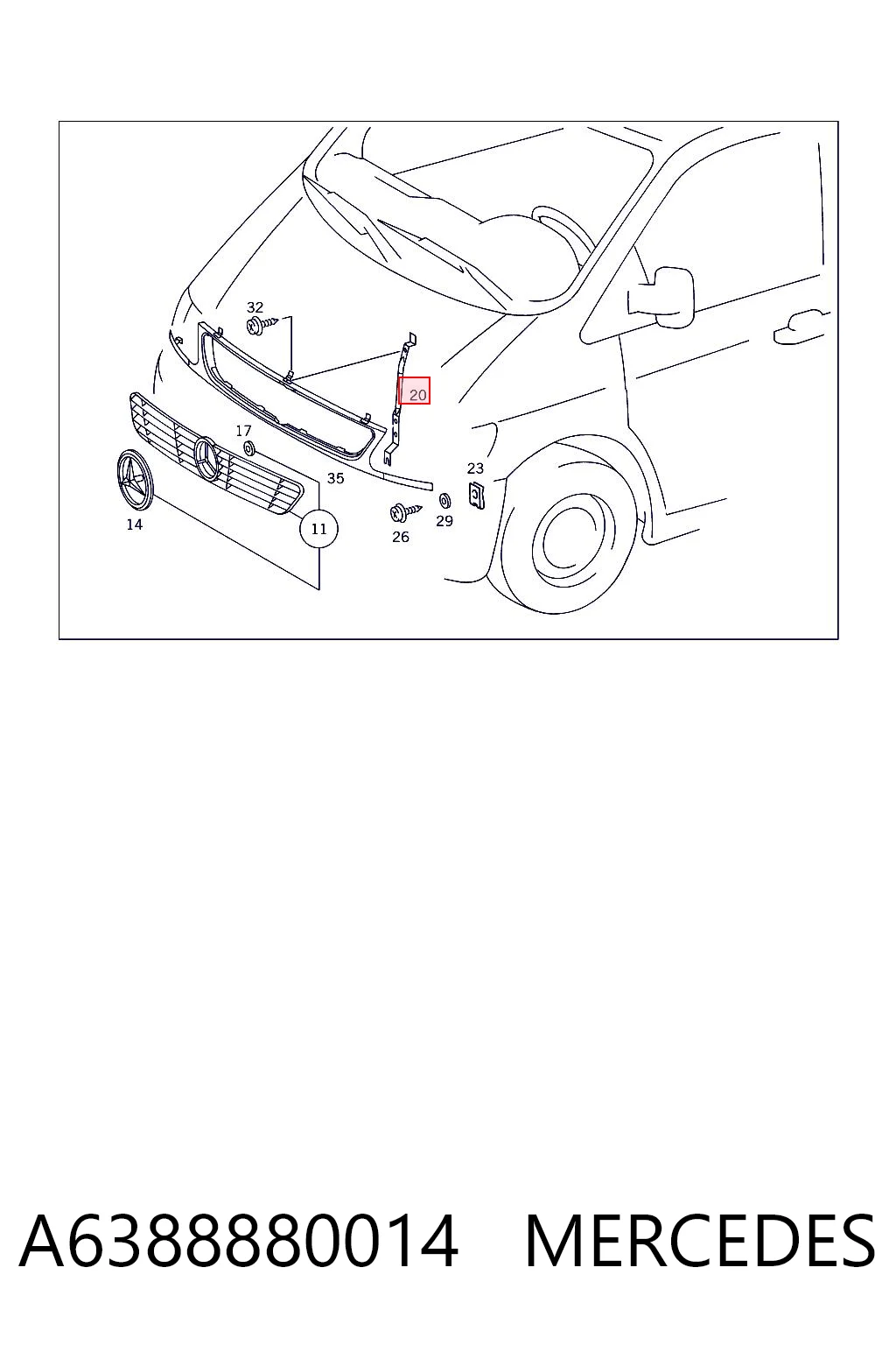 A6388880014 Mercedes