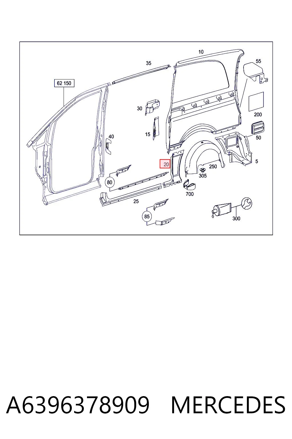 A6396378909 Mercedes