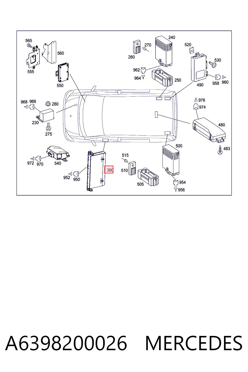 A6398200026 Mercedes