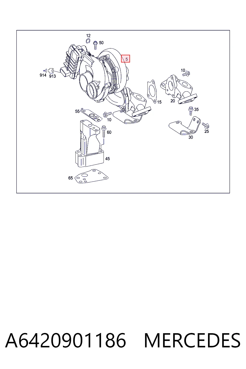 A6420901186 Mercedes Turbina