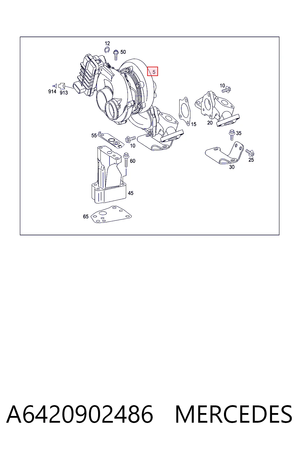 A6420902486 Mercedes Turbina