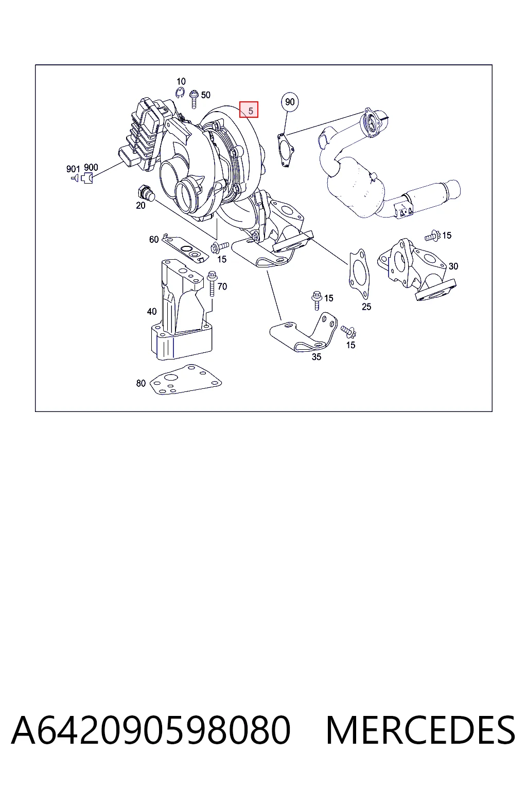 A642090598080 Mercedes Turbina