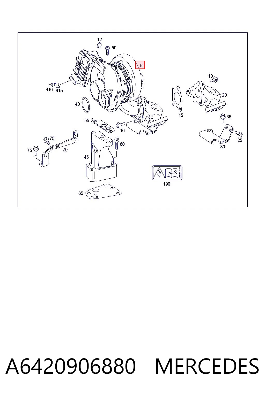 A6420906880 Mercedes Turbina