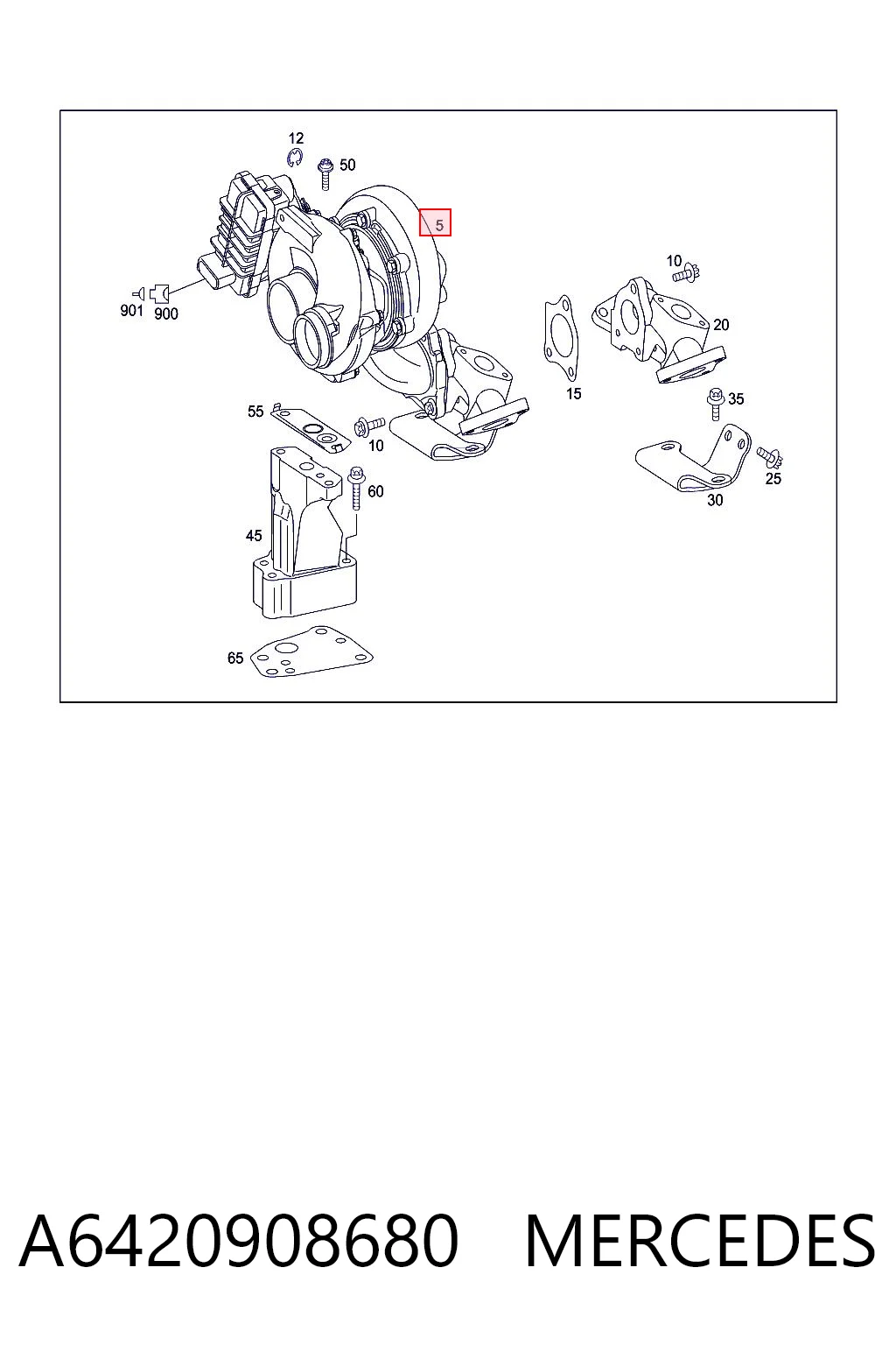 A6420908680 Mercedes Turbina