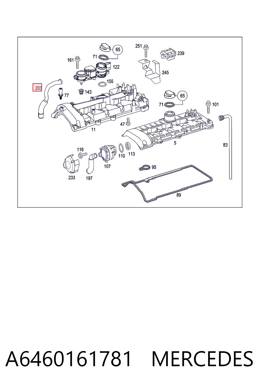 A6460161781 Mercedes