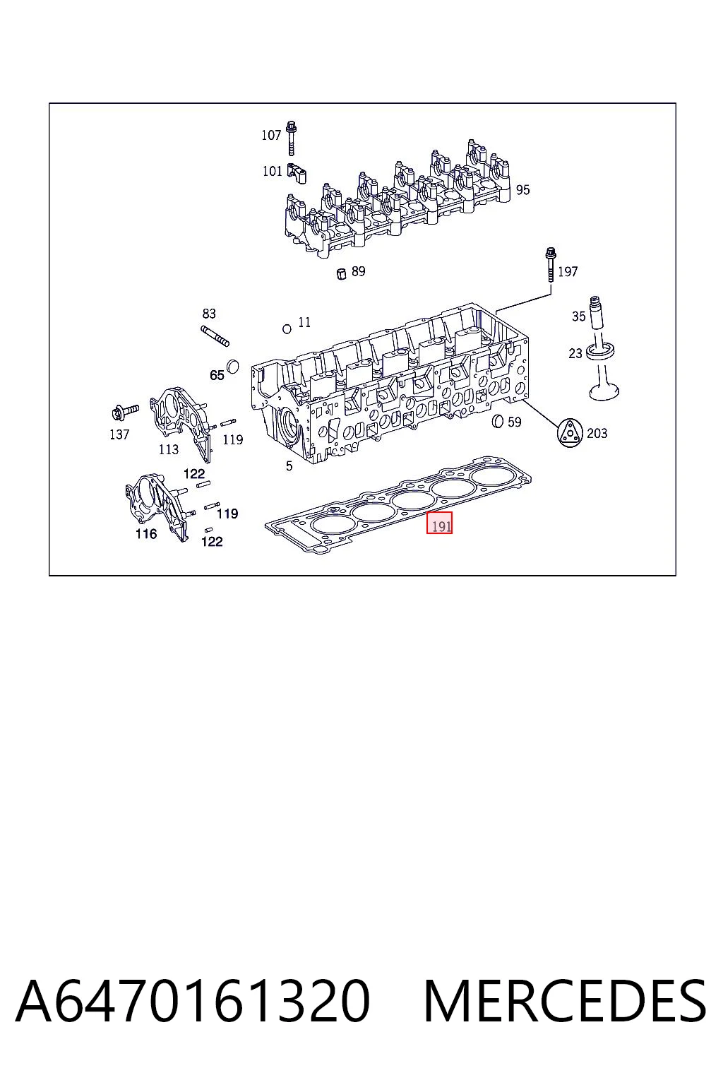 A6470161320 Mercedes