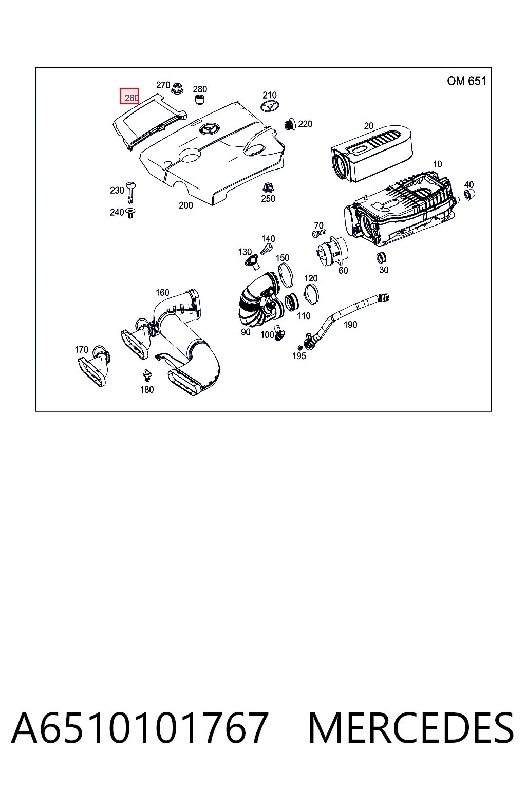 A6510101767 Mercedes