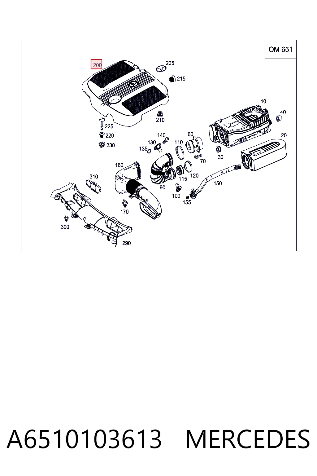 Tampa de motor decorativa Mercedes E  W212 ao melhor preço