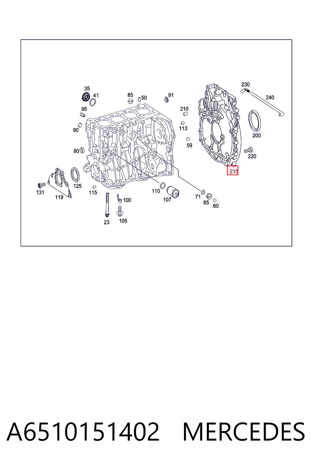 A6510151402 Mercedes