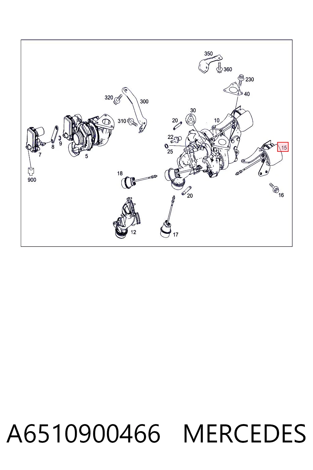 Válvula (atuador) de controlo de turbina para Mercedes Sprinter 907