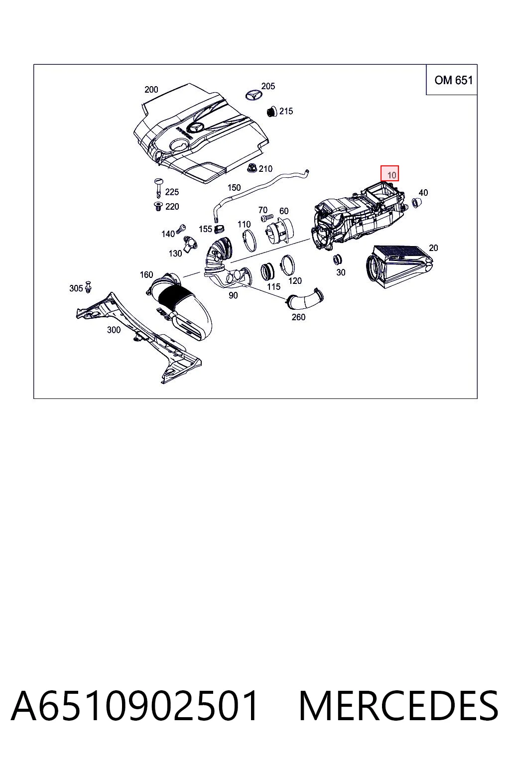 A6510902501 Mercedes