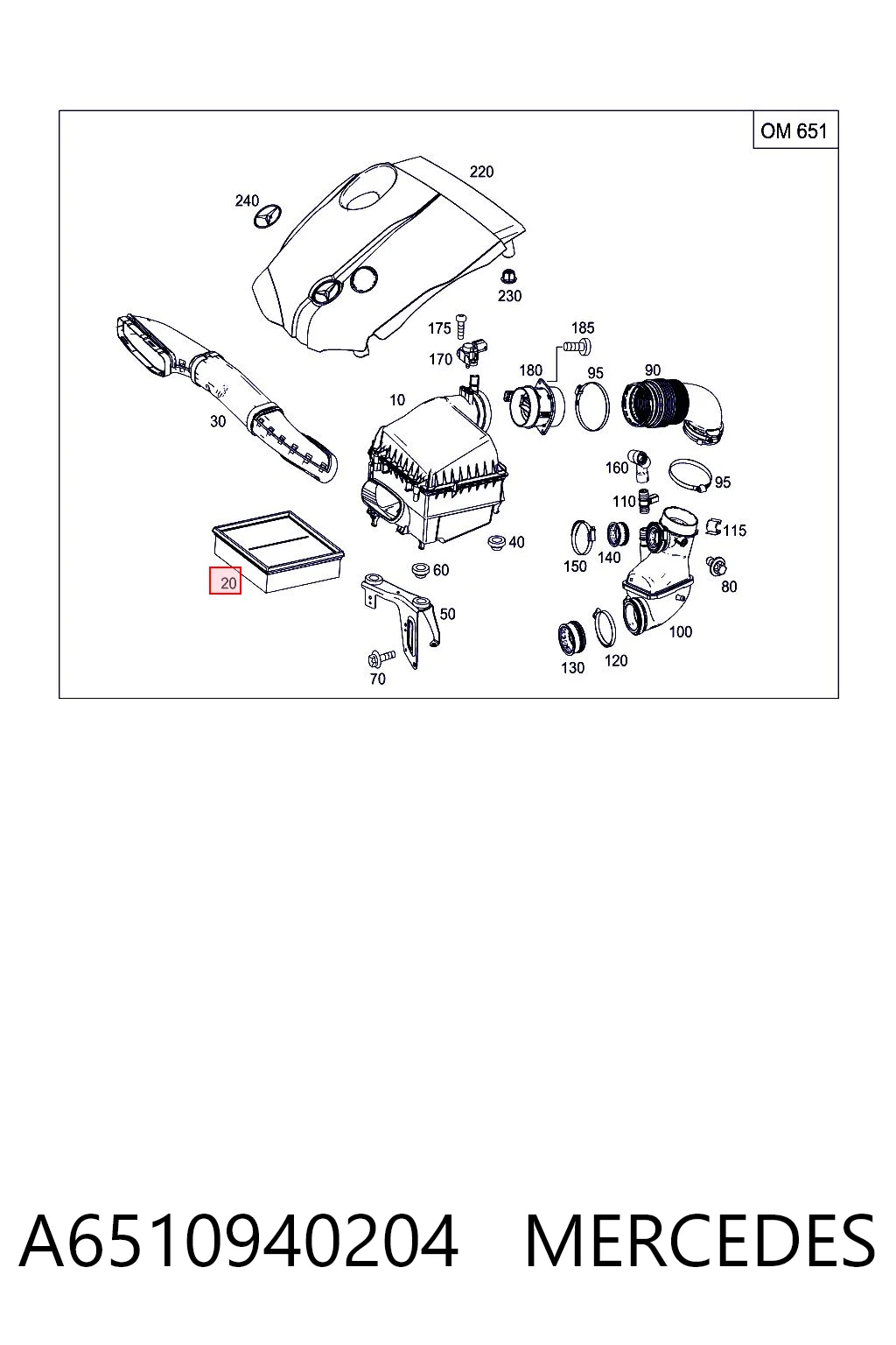 A6510940204 Mercedes