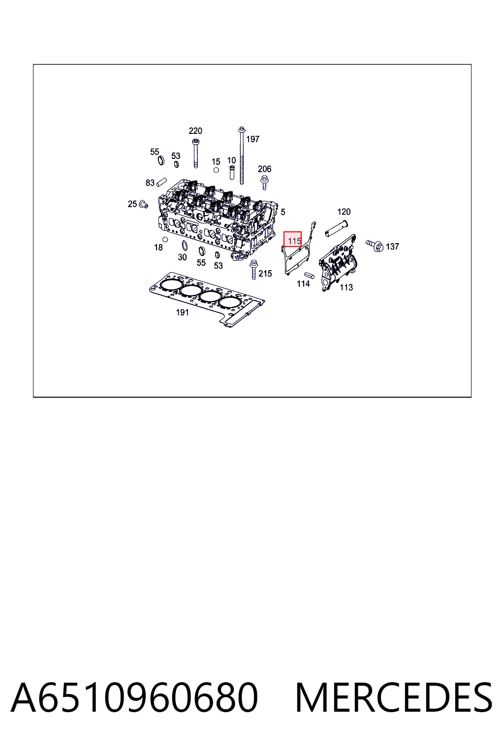 K68089269AA Fiat/Alfa/Lancia Vedante de tampa traseira CBC