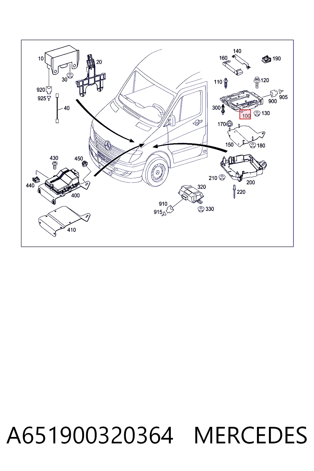 Módulo de direção (Centralina eletrônica) de motor VAG A6519003203 preço, a partir de 361,44 USD