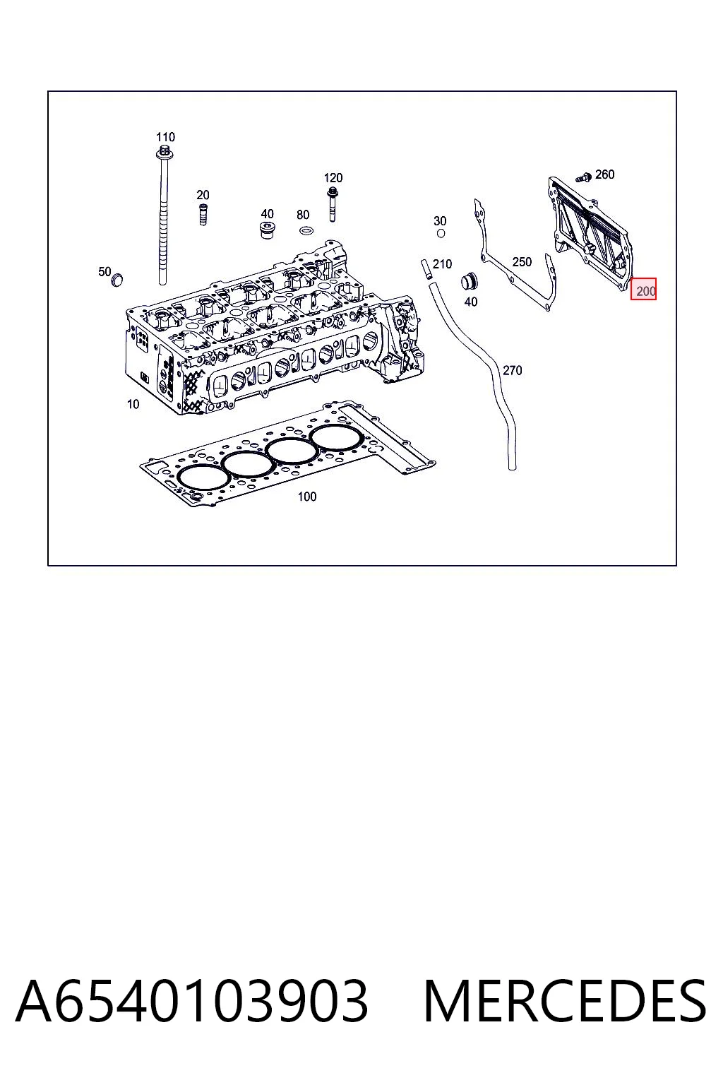 A6540103903 Mercedes