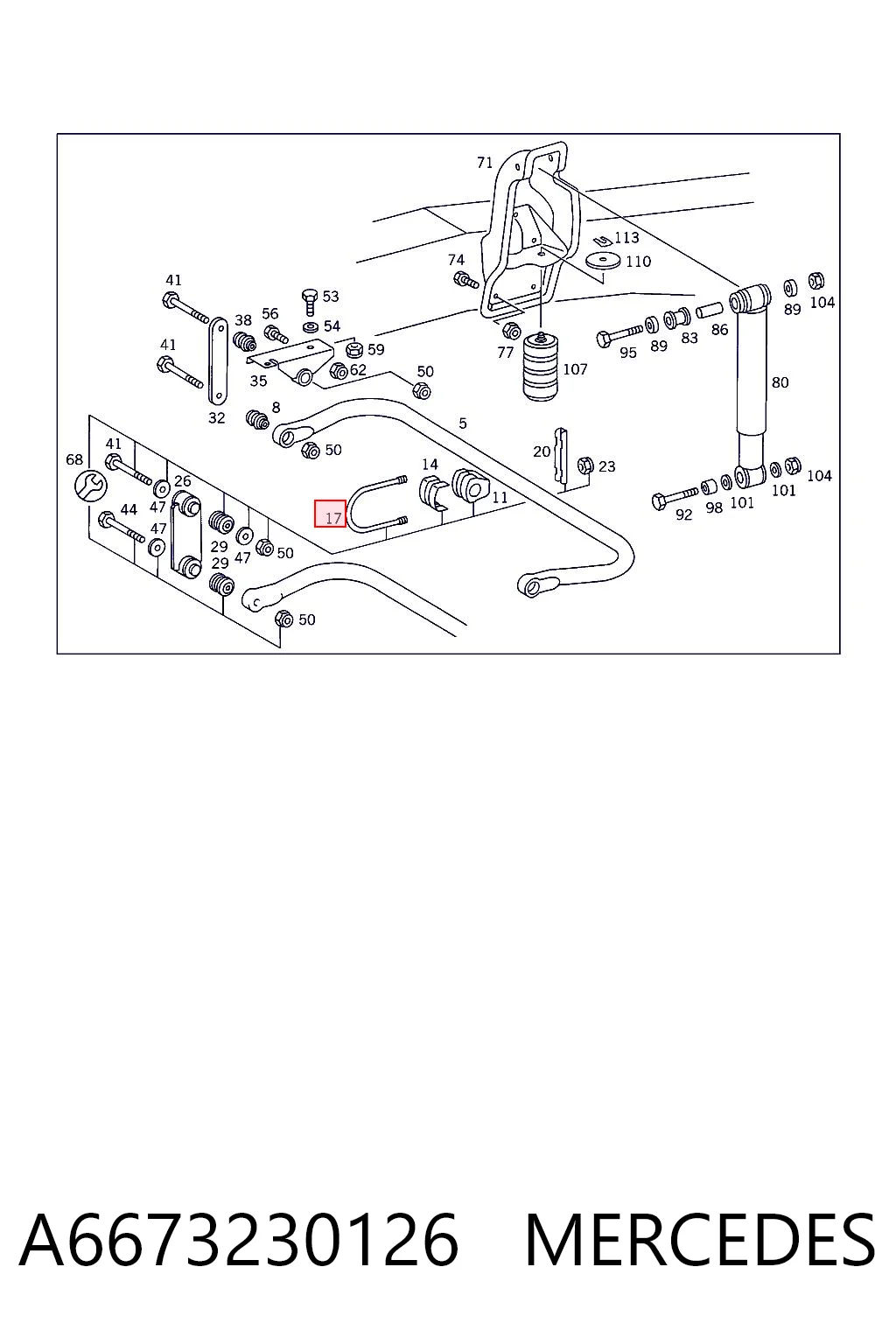 A6673230126 Mercedes
