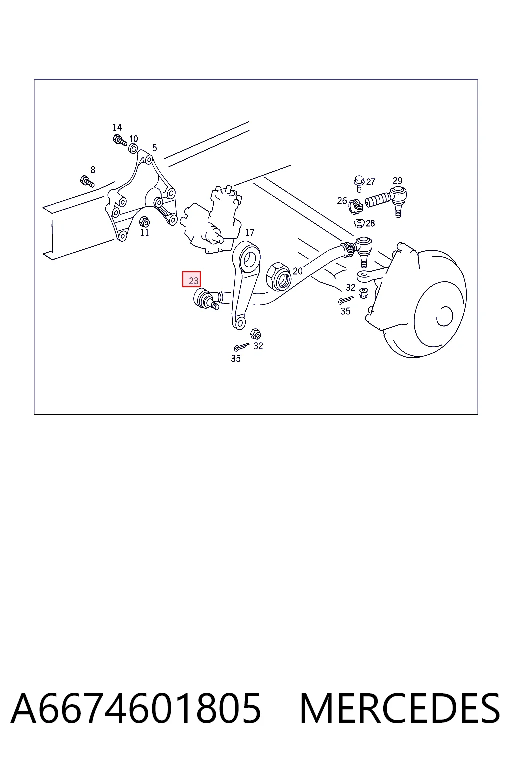 A6674601805 Mercedes