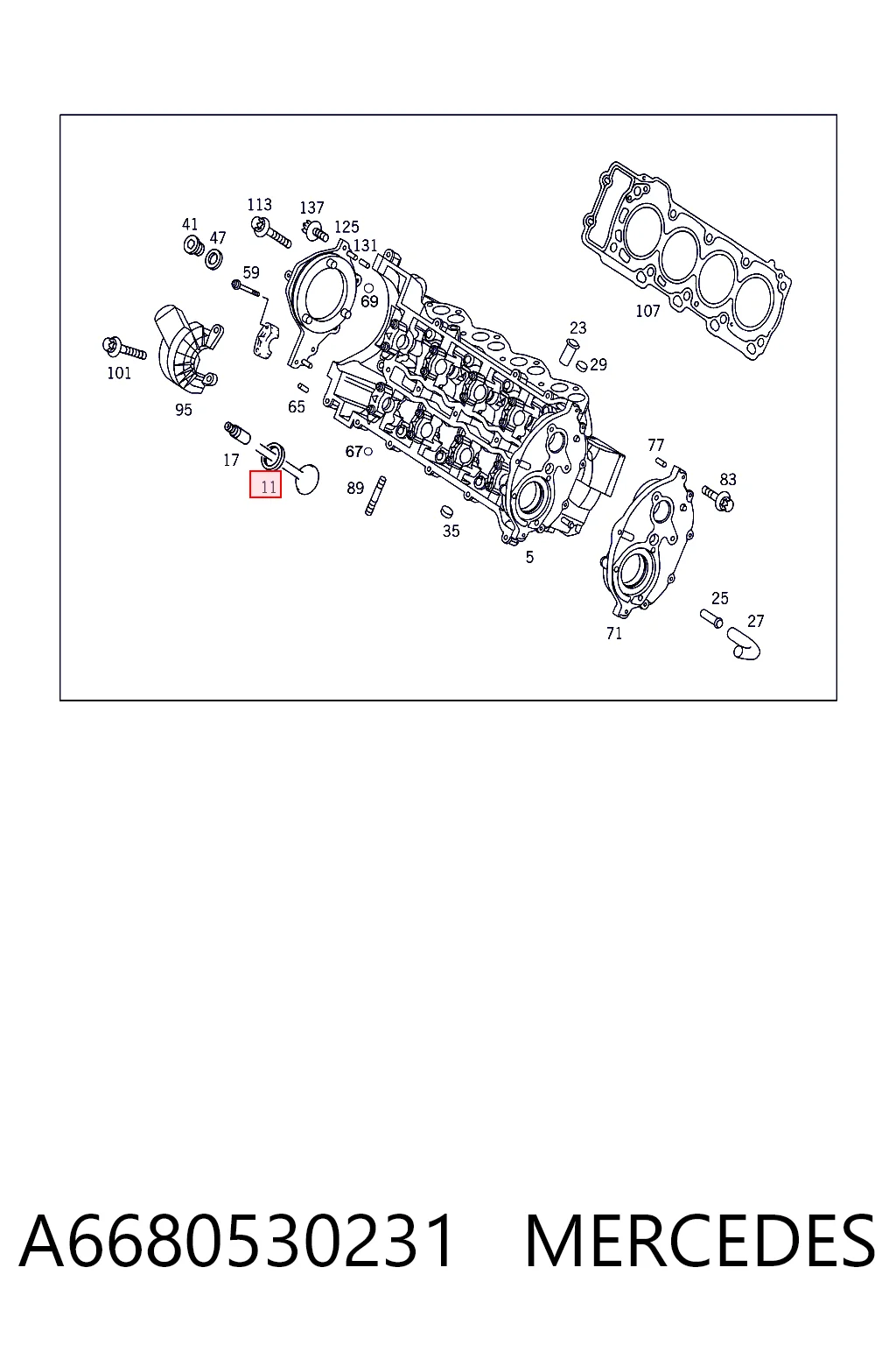 A6680530231 Mercedes