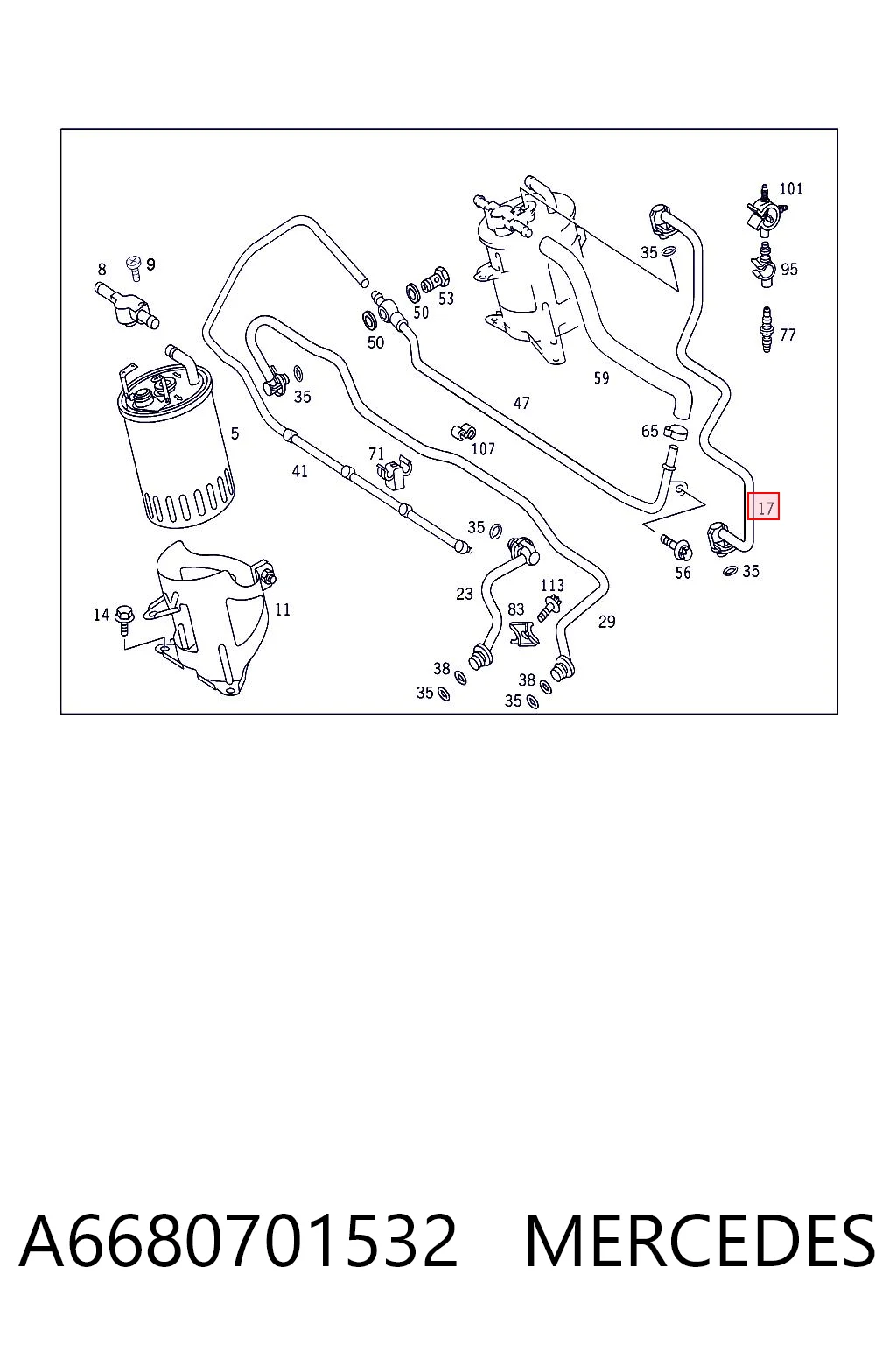 A6680701532 Mercedes