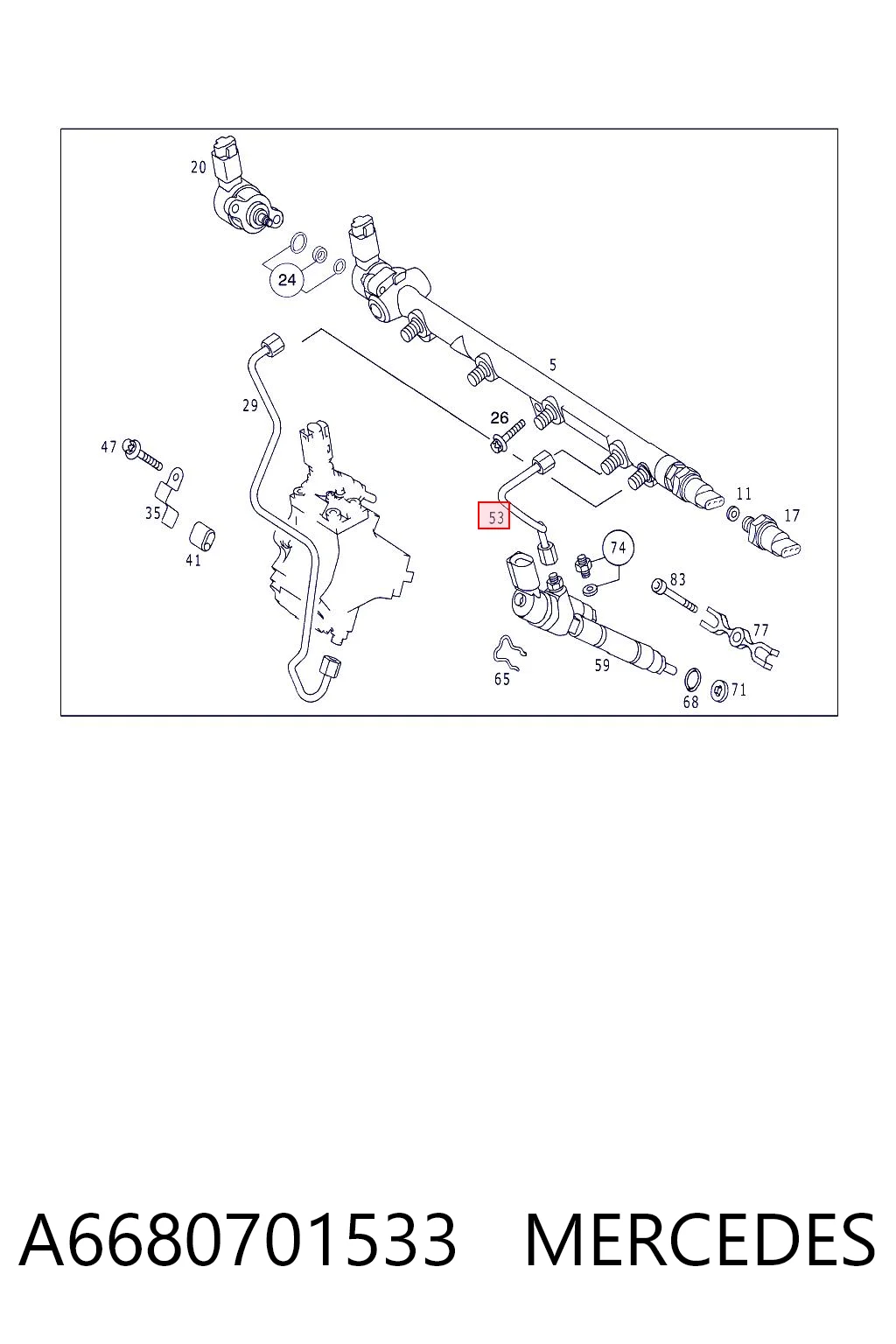 A6680701533 Mercedes