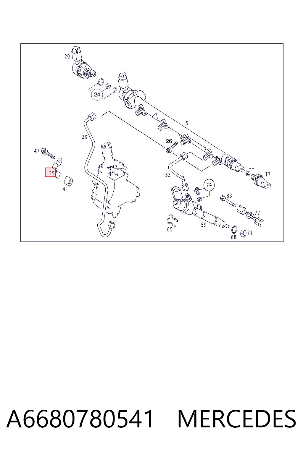 A6680780541 Mercedes