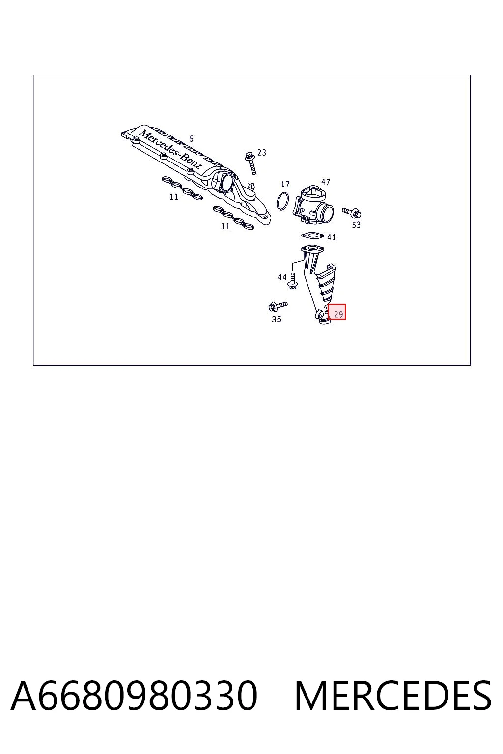 Cano derivado de ventilação de cárter (de separador de óleo) Mercedes A  W168 ao melhor preço