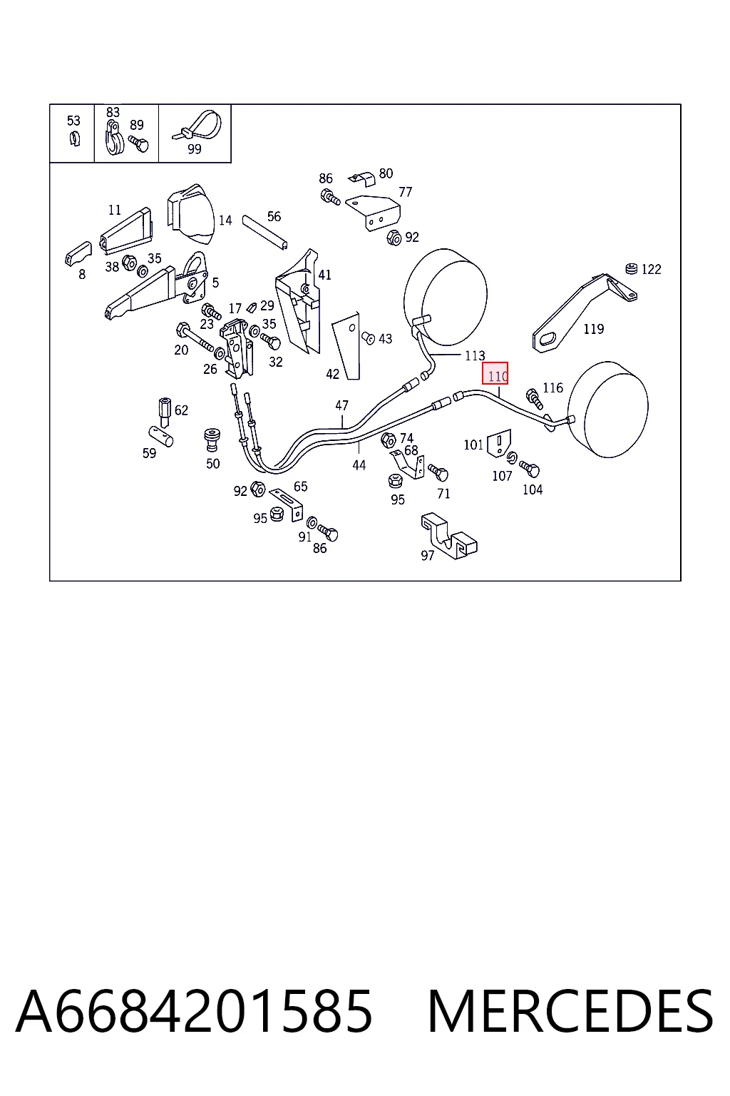 A6684201585 Mercedes