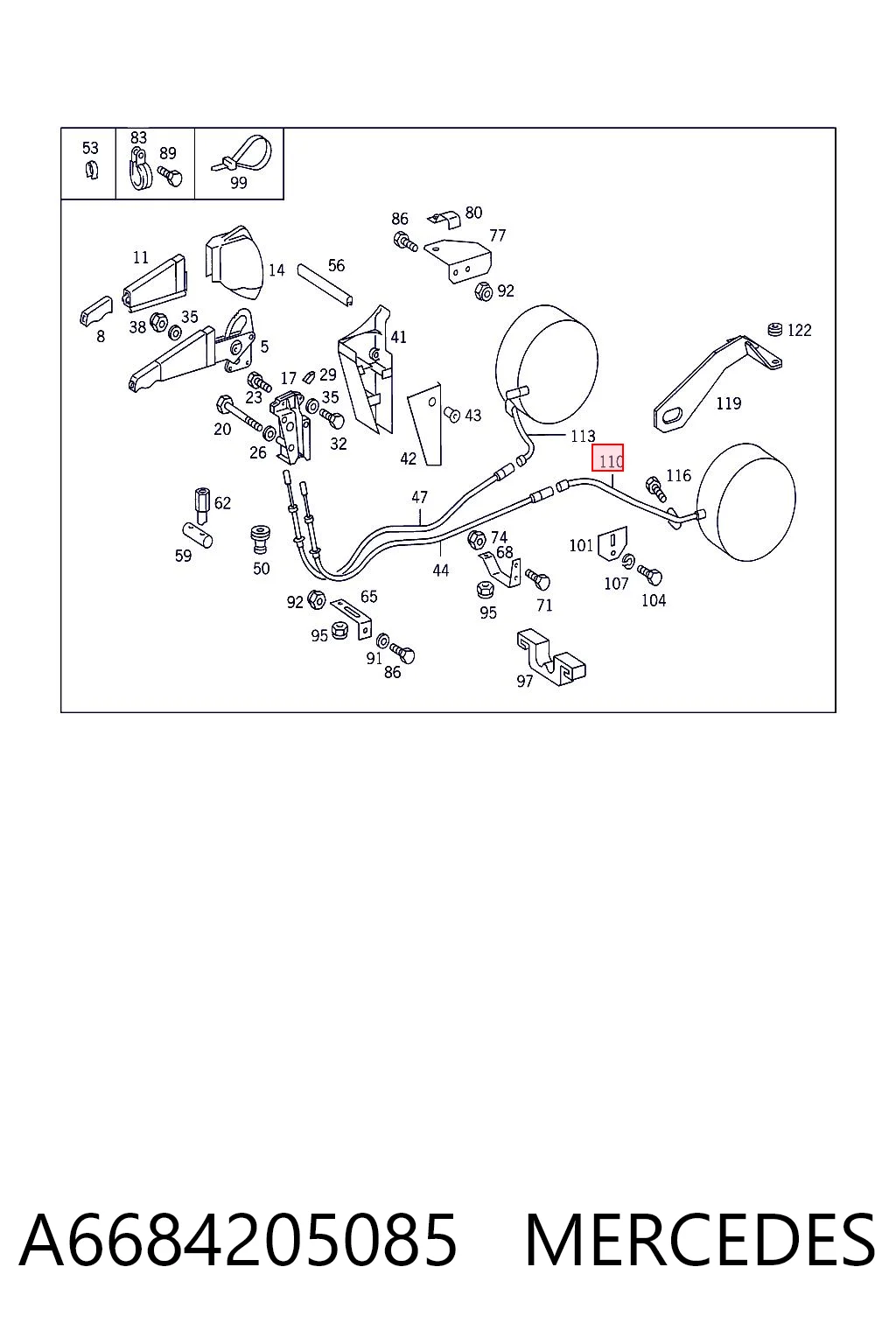 A6684205085 Mercedes