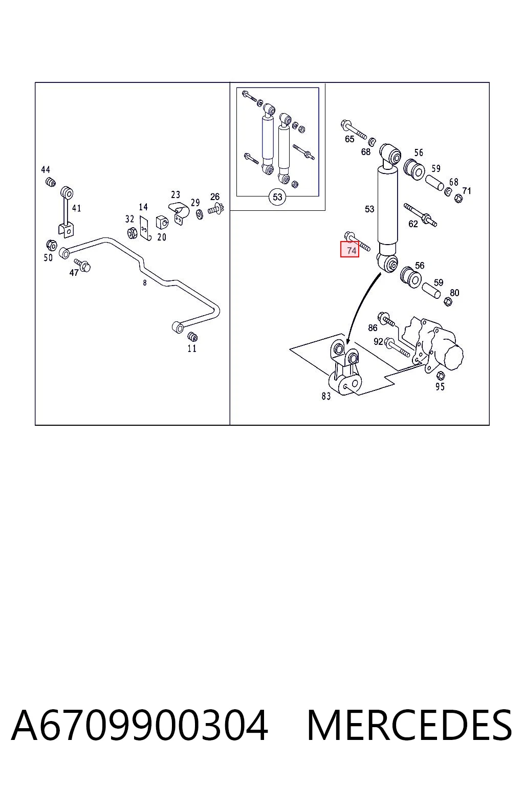 A6709900304 Mercedes