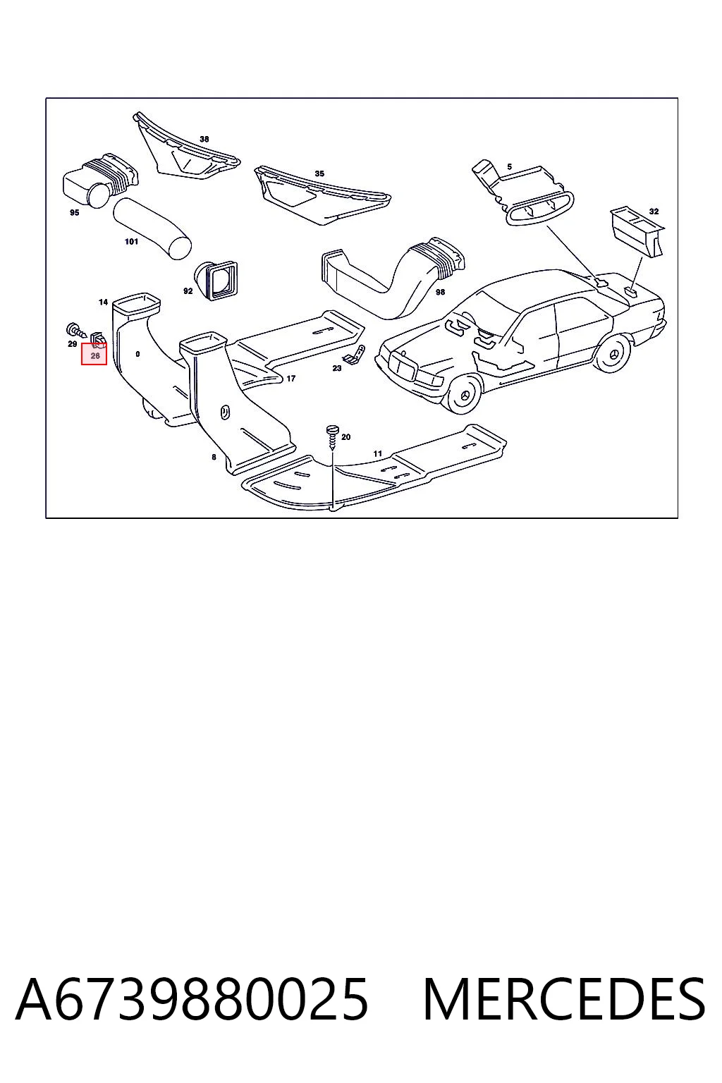 A6739880025 Mercedes