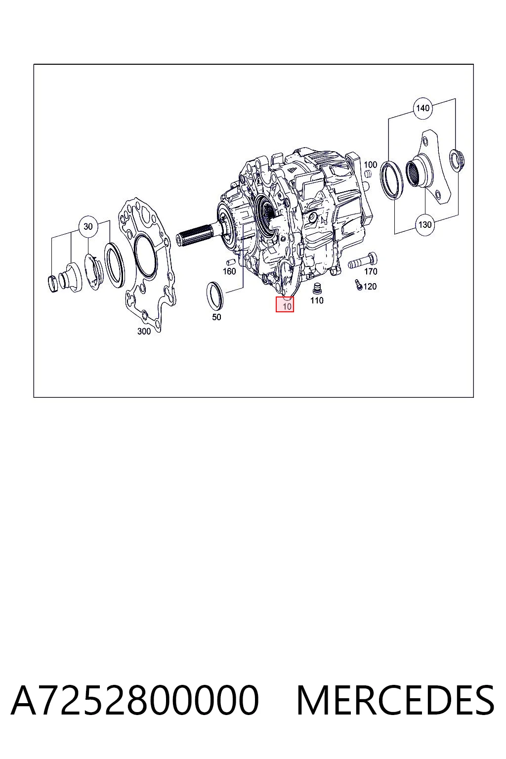 Caixa de transferência para Mercedes E  W213
