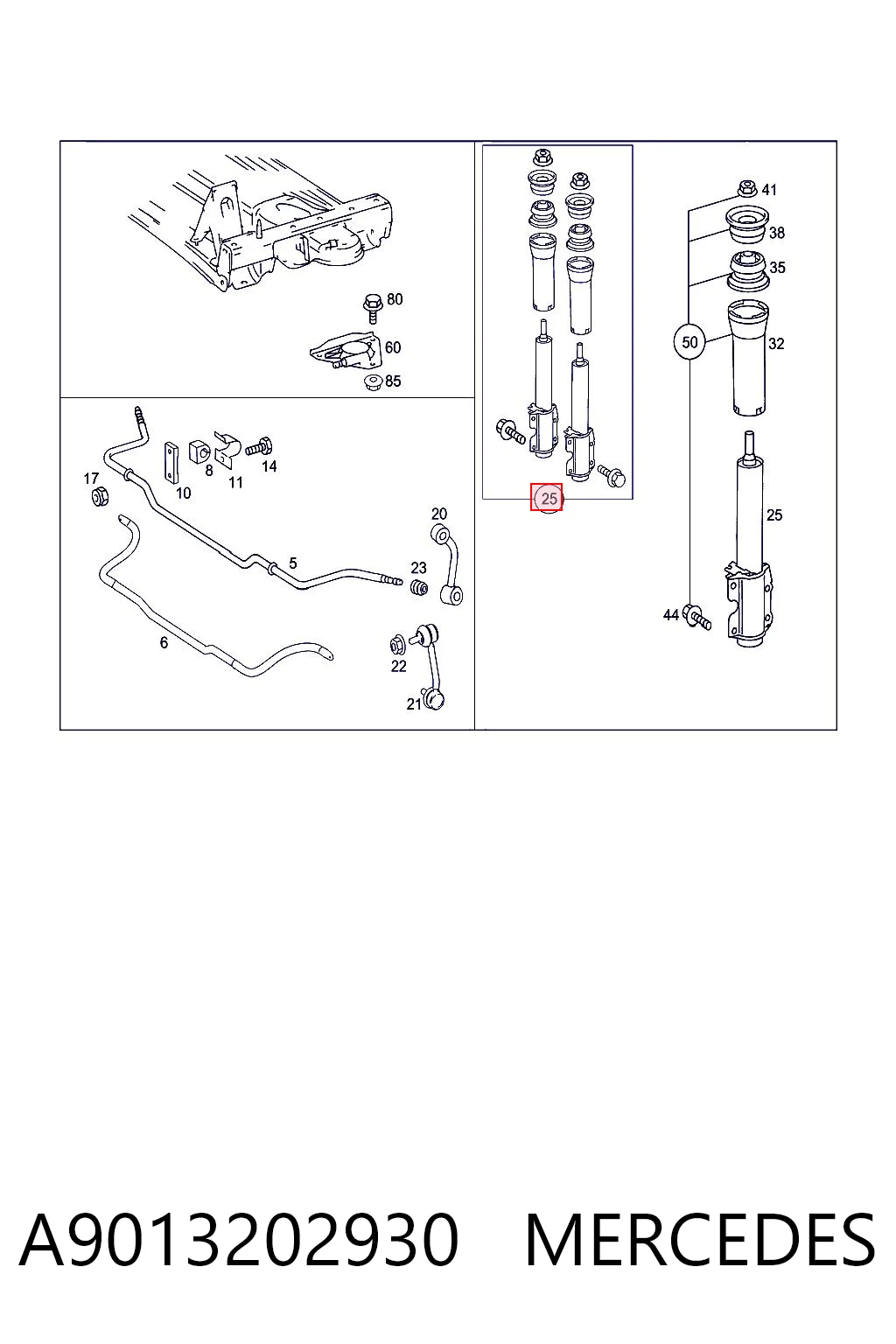A9013202930 Mercedes